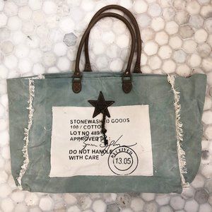 Myra Bag Large Blue / Green Beach / Travel Bag